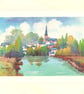 Ross On Wye, Greeting Card, Blank inside, For Any Occasion, Size A5