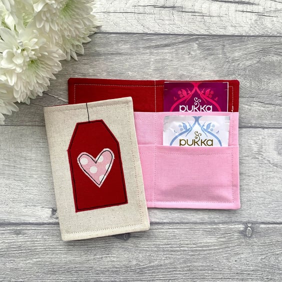 Tea bag wallet, tea lover gift idea