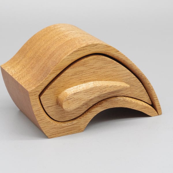 Handmade Wooden Trinket, Jewel Box. "