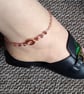 Vintage Rose Crystal And Rosegold Chain Anklet - Image 4