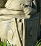 Alice in Wonderland White Rabbit  Stone Garden Ornament - Image 3