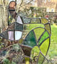 Stained Glass Patchwork Cat Suncatcher - Handmade Decoration - Pastel - Image 3