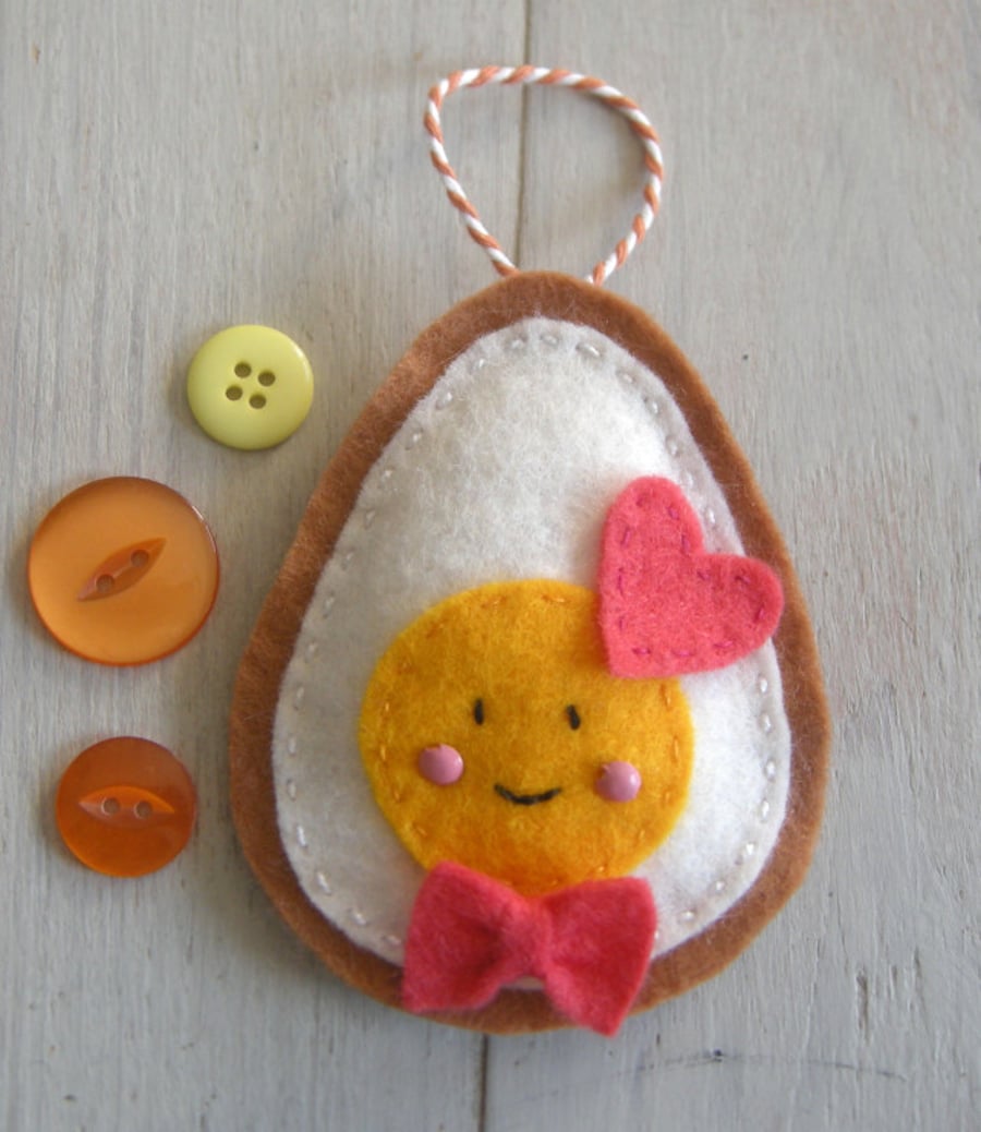 Craft kit sewing kit Make a cute egg decoration