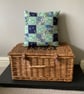 Patchwork Bee and Flower Cushion - Image 2