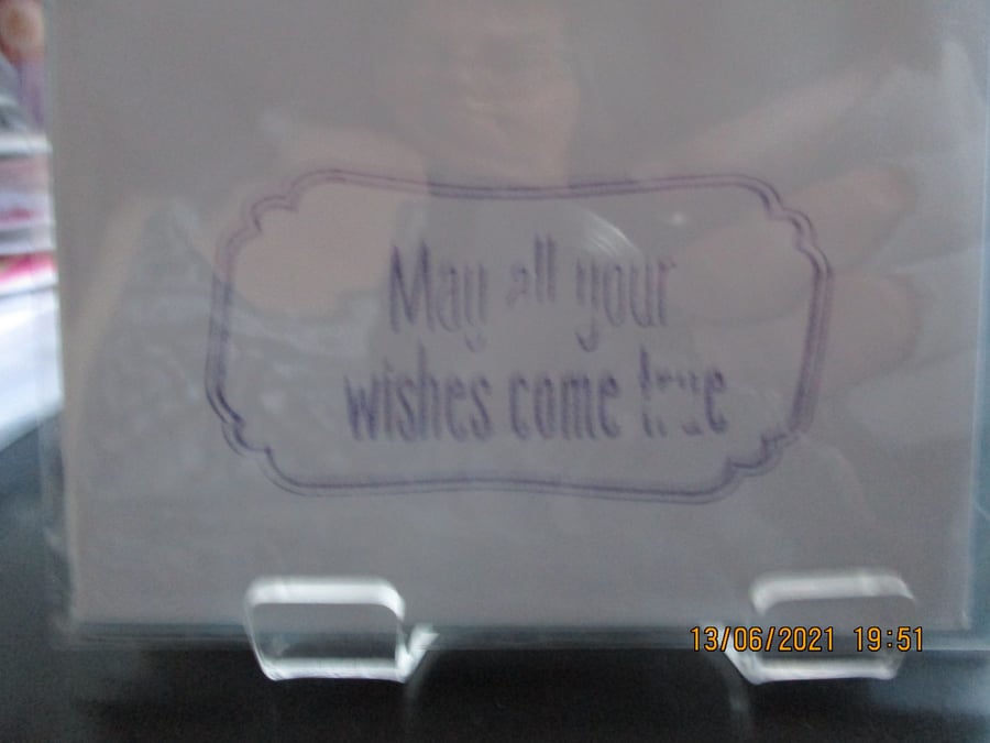 May all your Wishes come True Wedding Card - Folksy