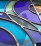 Fish Pond, stained glass panel - Image 2
