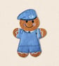 RAF Cadet Gingerbread Decoration - Embroidered Air Cadet Character