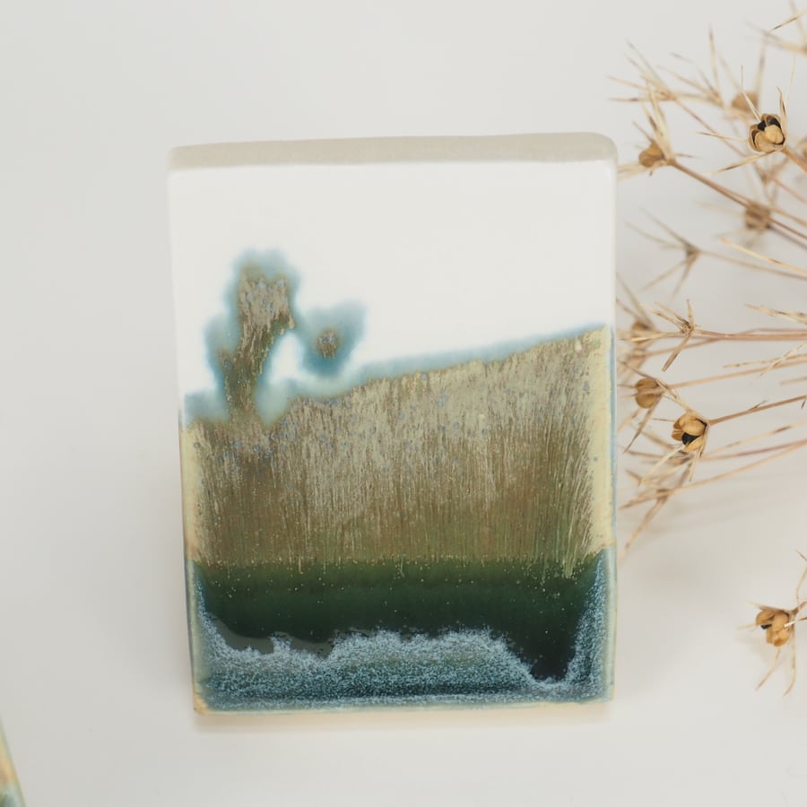 Ceramic ACEO - Abstract landscape no.1