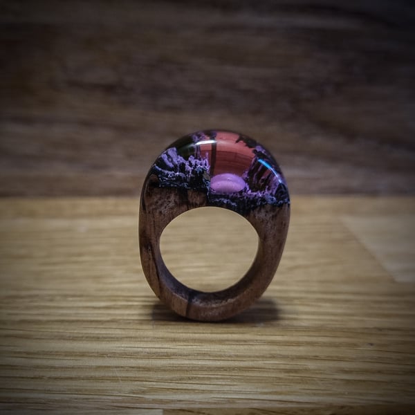 UFO Crash Ring in Deep purple