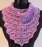 Kerchief Cowl, Scarf, Neckwarmer, Neckerchief, Knit Bandana, Handspun, Merino - Image 1