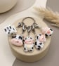 Cow Themed Stitch Marker Charms 