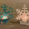 Snowflake tea-light shade