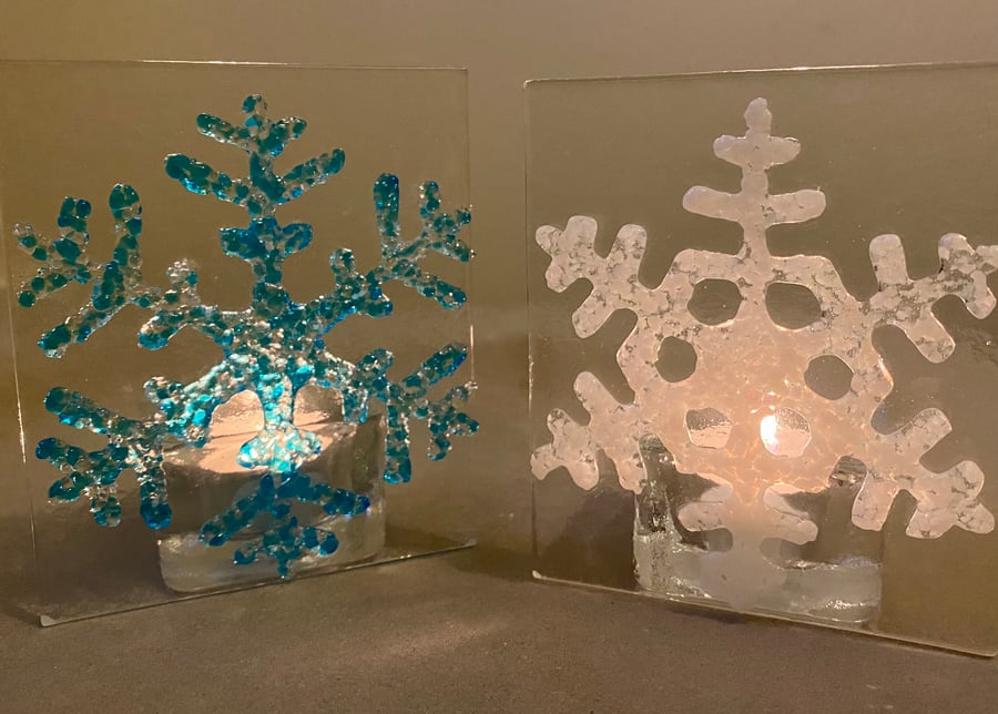 Snowflake tea-light shade