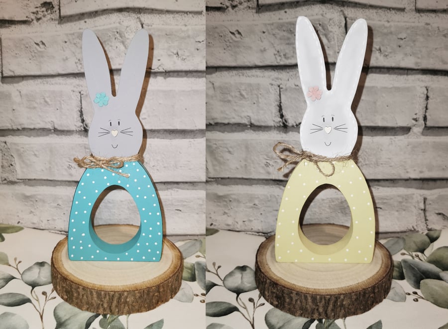 Easter Bunny Rabbit Kinder Egg Holder Decoration Gift for Chocolate Easter Egg 