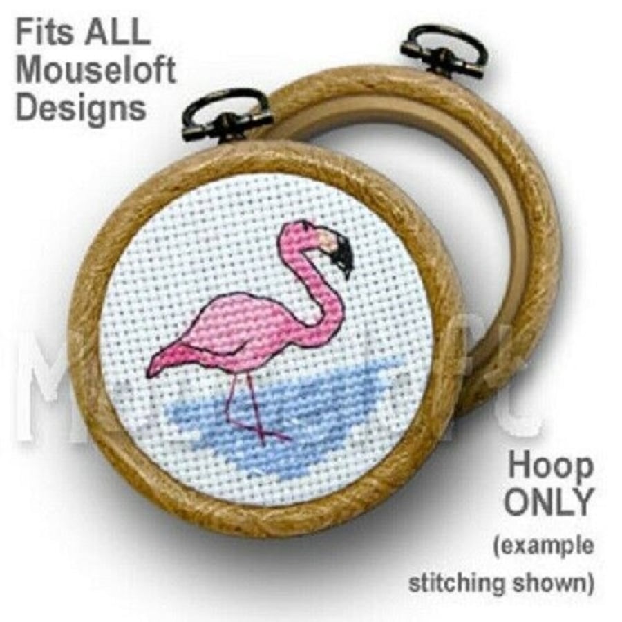 Mouseloft Woodgrain Effect Flexihoop 2.5" Circular 