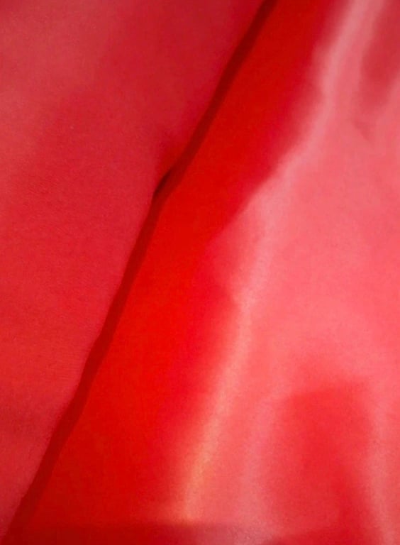 Polyester Charmeuse Satin Fabric, Deep Red, 150cm Wide Sold by the Metre