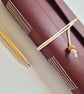 Golf Journal or Golf Record, A5, Hand Bound in Deep Burgundy summer seconds - Image 7