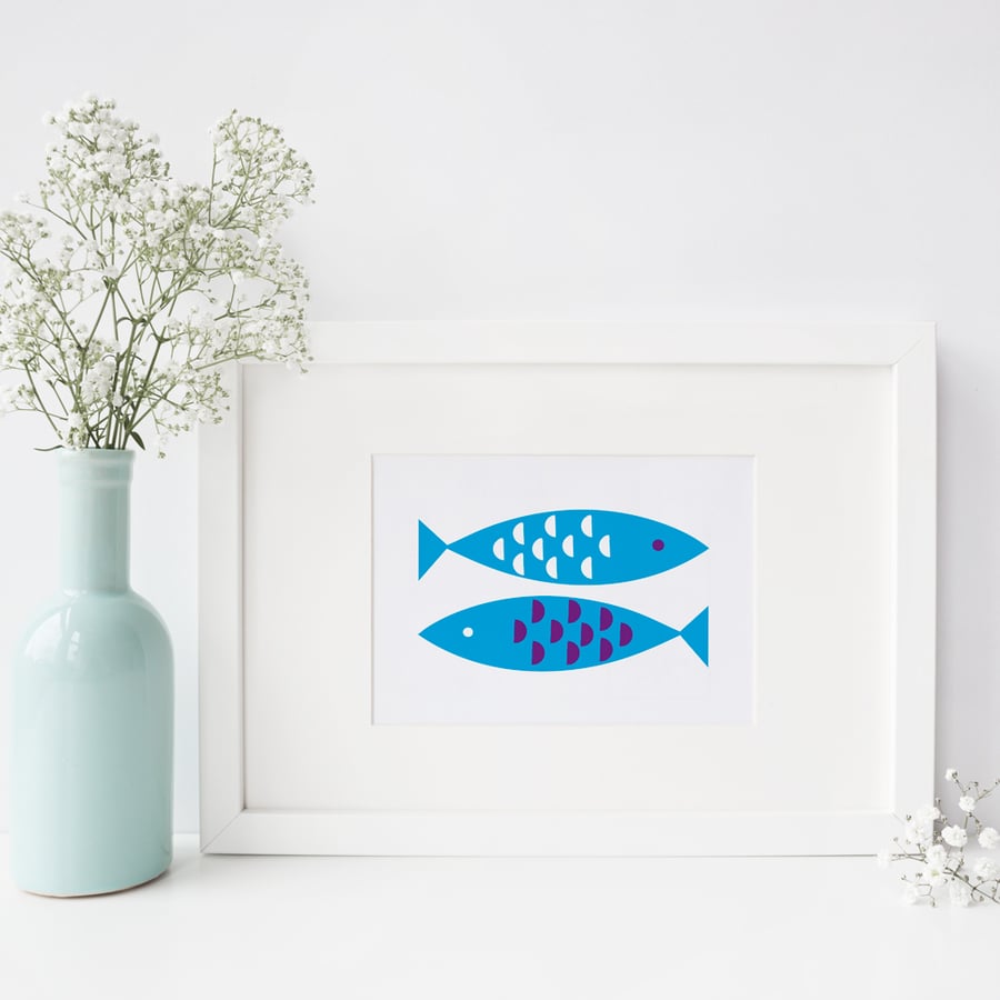 Newlyn Fish Art Print 