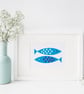 Newlyn Fish Art Print - Sale - Image 1