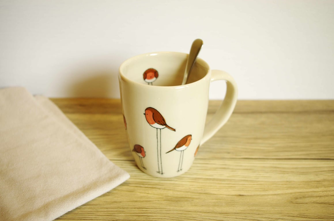 Mug - Robins (Long Legs)