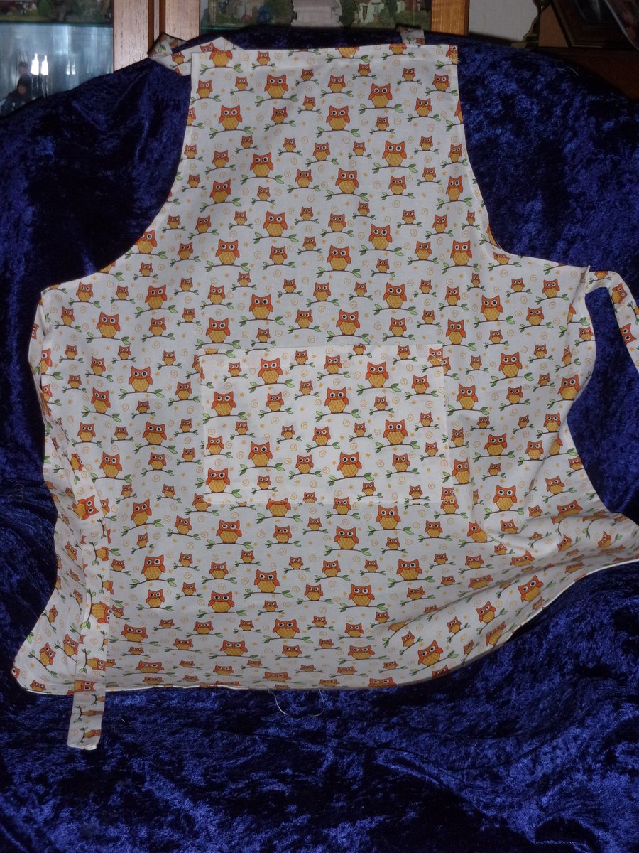 Owls on Branches Adult Apron