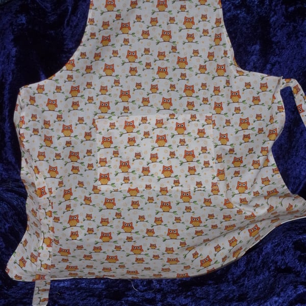 Owls on Branches Adult Apron