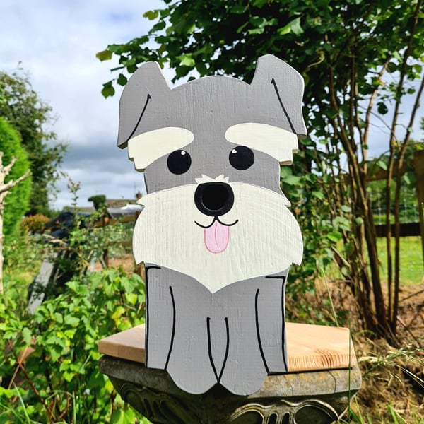 Schnauzer Dog Bird Box