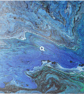 "Oceanic Enigma " Original Handmade Abstract Acrylic Painting - Image 4