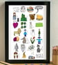 Wizard of Oz Alphabet Art Print - Image 1
