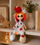 Hand Sewn Collectible Clown Doll from the Dolls from the Darkside Collection 