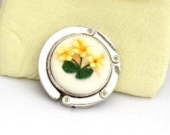 Handcrafted Primroses Bag Hanger,