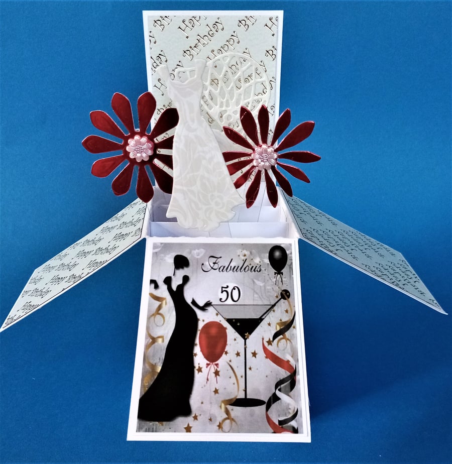 Ladies 50th Birthday Card 