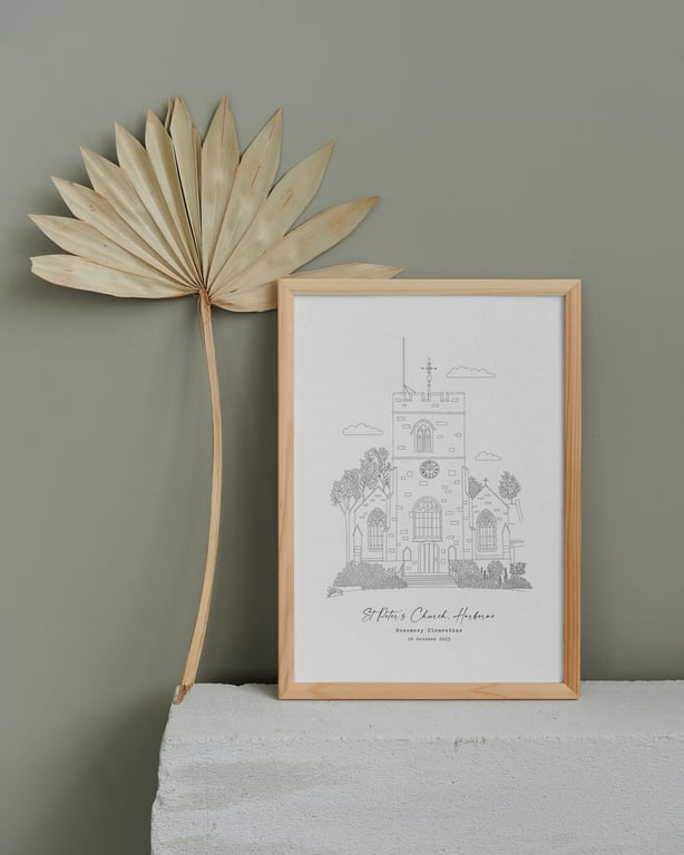 CHRISTENING - BAPTISM Gift Print Venue Print