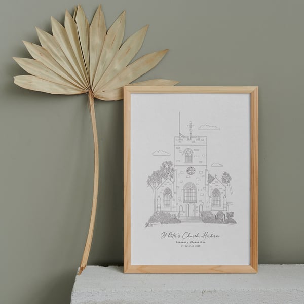 CHRISTENING - BAPTISM Gift Print Venue Print