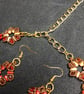 Emily handmade Seed Bead and Crystal Necklace and Earrings set - Image 8