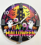 Novelty Handmade Halloween wall clock with spinning eyeballs - Image 1