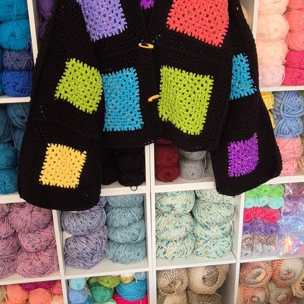 Beautiful Handmade Chunky Crochet Cardigan 
