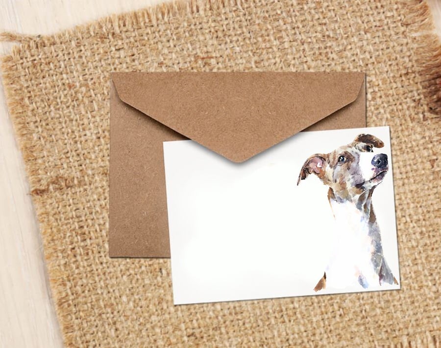 Sighthound II GreetingNote Card -Sighthound cards,whippet cards ,whippet greetin