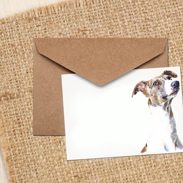 Sighthound II GreetingNote Card -Sighthound cards,whippet cards ,whippet greetin