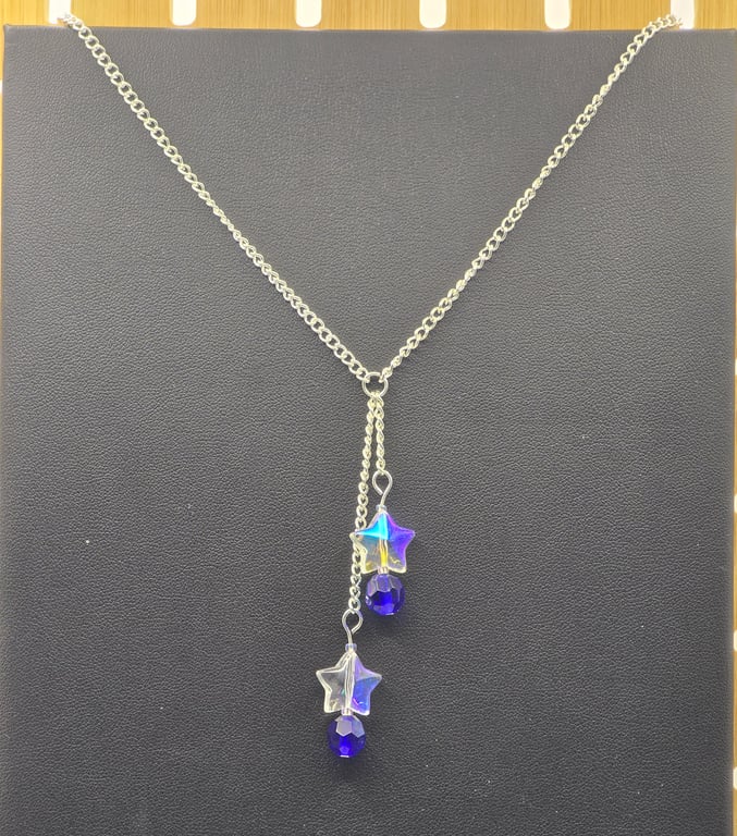 Double star chain necklace