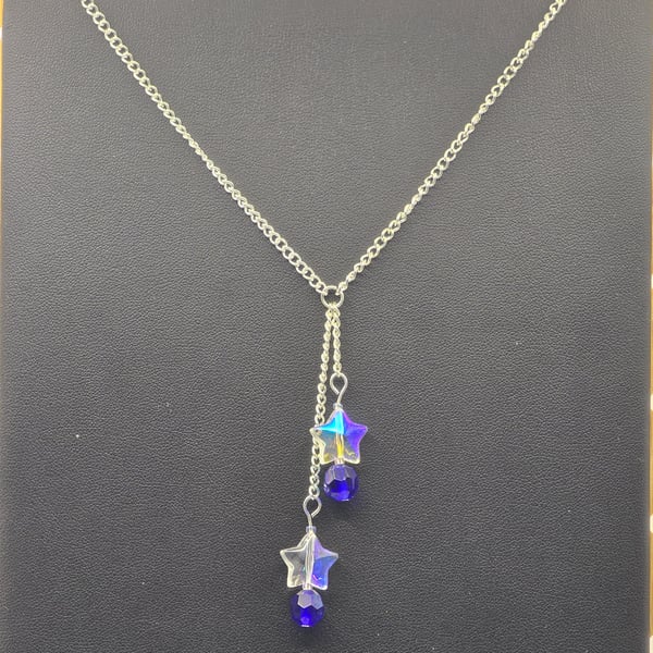 Double star chain necklace
