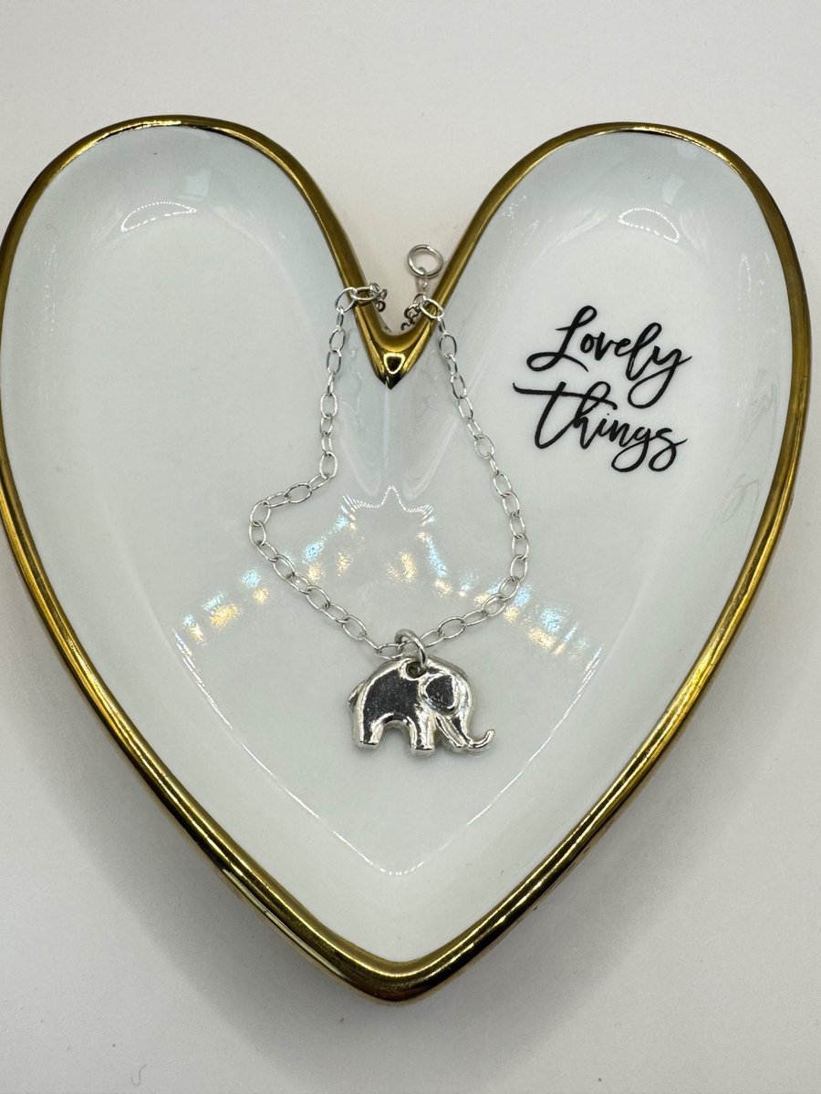 Fine Silver Elephant Bracelet