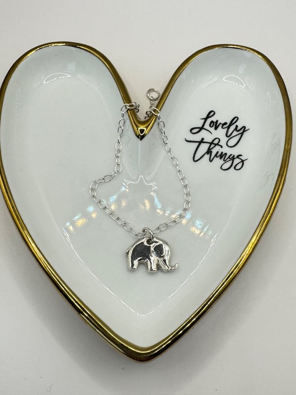 Fine Silver Elephant Bracelet