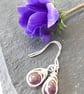 Sterling Silver Amethyst Earrings - Image 1