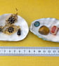 A Pair of Hand Decorated Oyster Shell Trinket Dishes