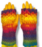 Crocheted Fingerless Dragon Scale Gloves - Image 5