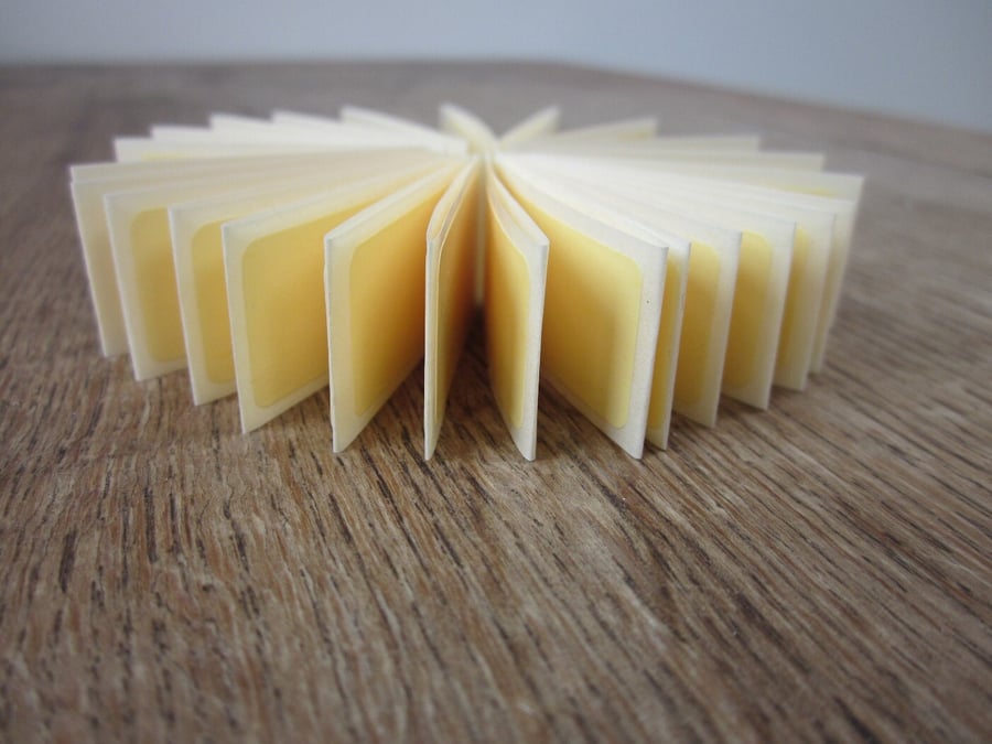 50 Small Pastel Yellow Stickers