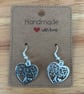 Sterling Silver Earrings - Heart Tree of Life - Brand New & Sealed!! 