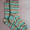 Socks, hand knitted, Van Gogh, SUNFLOWERS, adult medium size 5-6