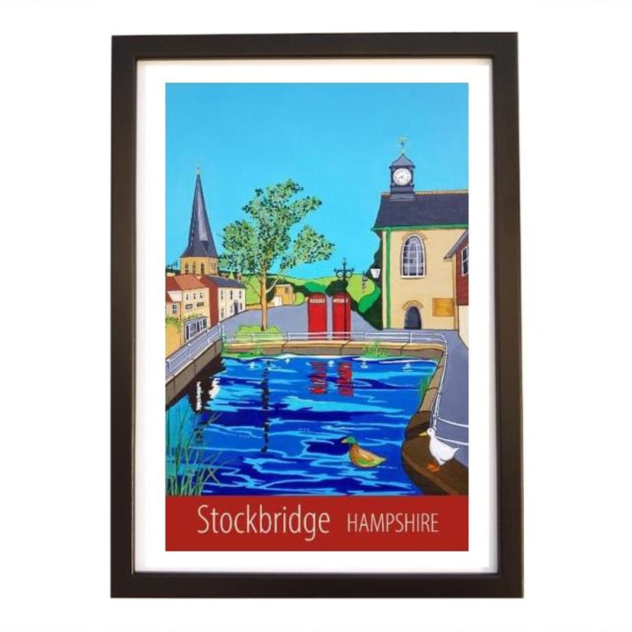 Stockbridge, Hampshire black frame